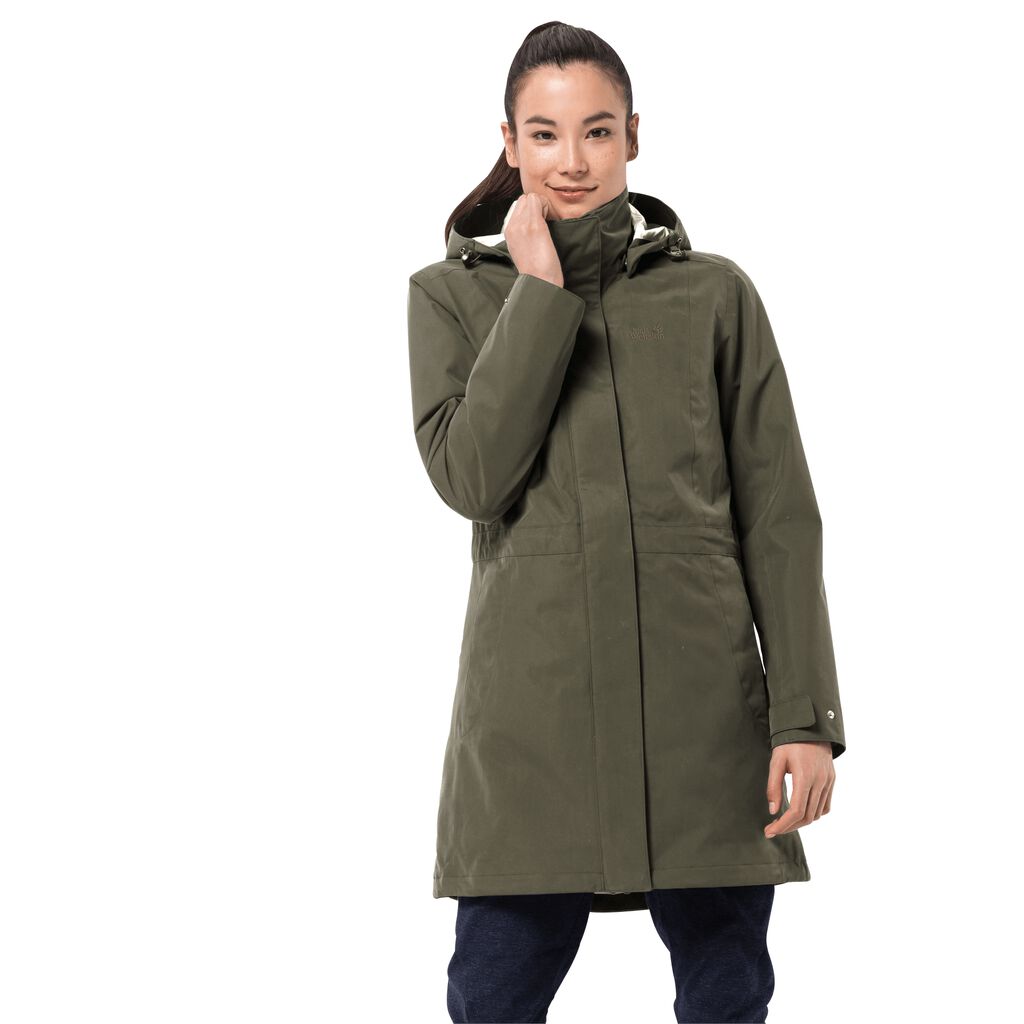 Jack Wolfskin OTTAWA Vestes Femme Gris - HITJCDF-34